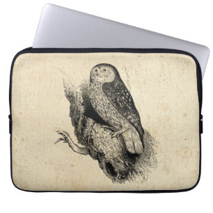 Vintage Owl Laptop Sleeve