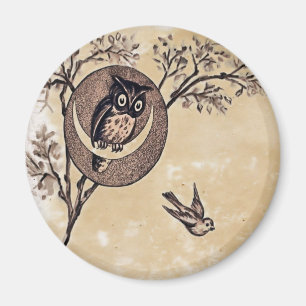 Vintage Owl Magnet