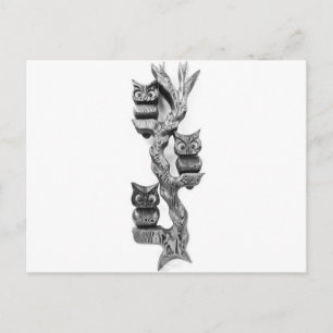 Vintage Owl Postcard