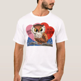 Vintage Owl Valentine T-Shirt
