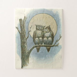Vintage owls illustration jigsaw puzzle