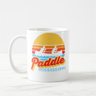 Vintage Paddle Mississippi Canoeing Retro Sun Raft Coffee Mug