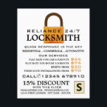 Vintage Padlock, Locksmith Advertising Flyer<br><div class="desc">Vintage Padlock,  Locksmith Advertising Flyers By The Business Card Store.</div>