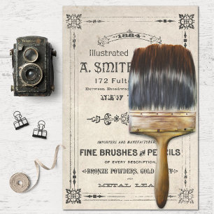 Vintage Paintbrush Decoupage Tissue Paper