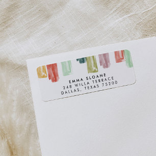 Vintage Painted Jewels Return Address Labels