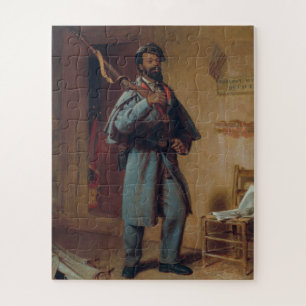 Vintage Painting A Bit of War History: The Recruit Jigsaw Puzzle