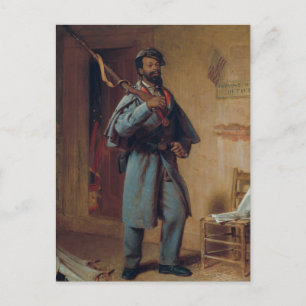 Vintage Painting A Bit of War History: The Recruit Postcard