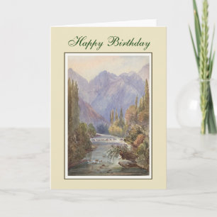 Vintage painting card