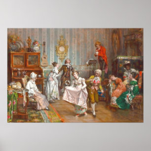 vintage painting dance poster