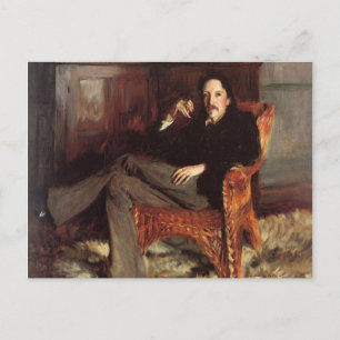 Vintage Painting of Robert Louis Stevenson (1887) Postcard