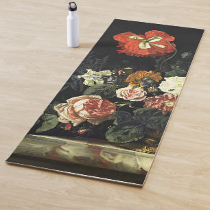Vintage painting Still Life with Flowers Yoga Mat