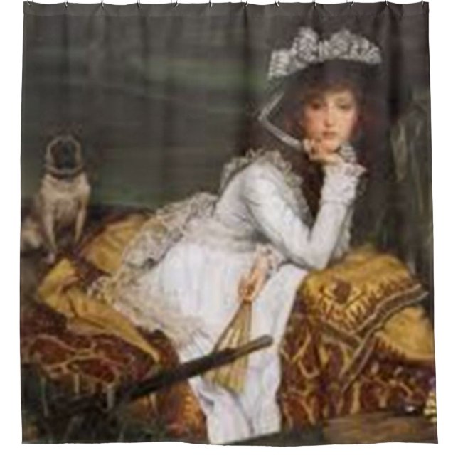 VINTAGE PAINTINGS SHOWER CURTAIN (Front)