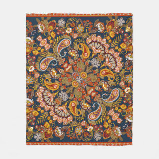 Vintage paisley bandana print,silk neck scarf or k fleece blanket