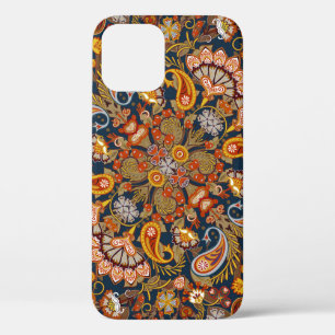 Vintage paisley bandanna print,silk neck scarf or  iPhone 12 case