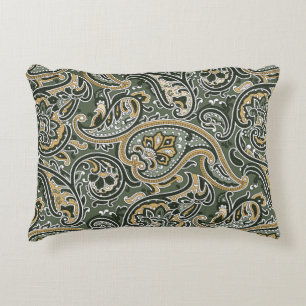 vintage Paisley oriental ethnic Pattern Seamless p Decorative Cushion