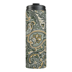 vintage Paisley oriental ethnic Pattern Seamless p Thermal Tumbler