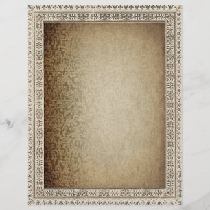 Vintage Paisley Paper Letterhead