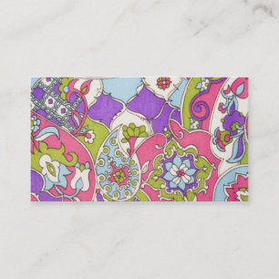 Vintage Paisley Pattern Business Card