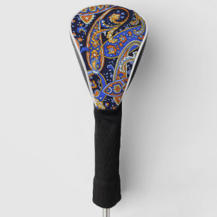 Vintage Paisley Pattern, Persian Floral Design Golf Head Cover