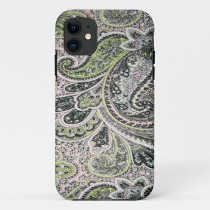 Vintage Paisley Pink Sage Case-Mate iPhone 5 11 Case