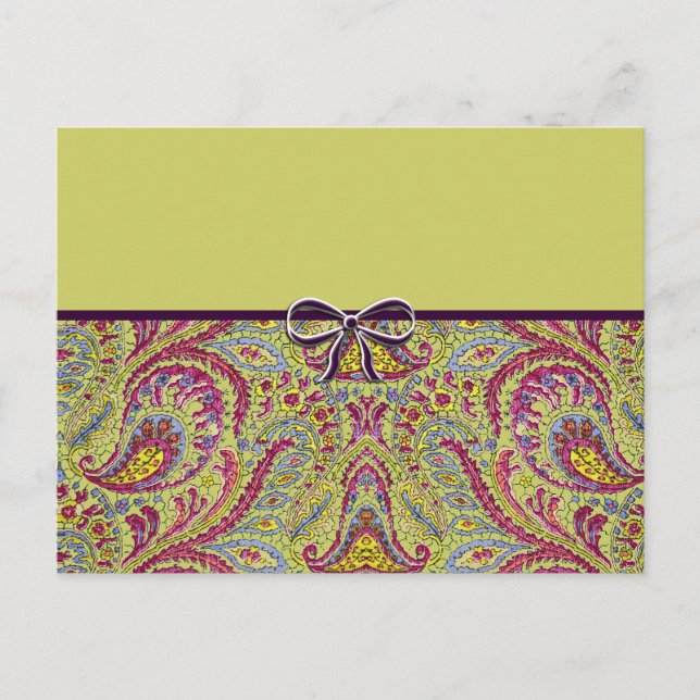 Vintage Paisley Postcard (Front)