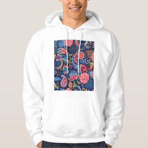Vintage Paisley Seamless Pattern Design Hoodie