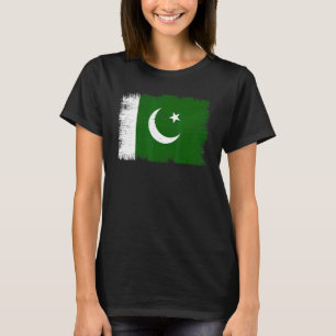 Vintage Pakistan Flag Pakistani Independence Day T-Shirt