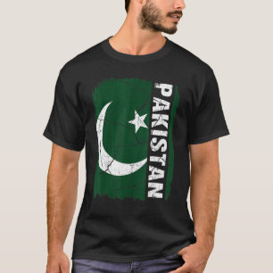 Vintage Pakistani Flag Pakistan Pride Roots Herita T-Shirt