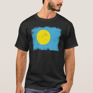 Vintage Palau Flag Palauan Independence Day T-Shirt