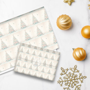 Vintage pale Merry Christmas Wrapping Paper