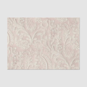 Vintage Pale Pink Lace Tissue Paper