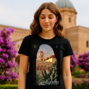 Vintage Palermo Sicily Tourism Travel T-Shirt