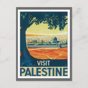 Vintage Palestine Middle East Postcard