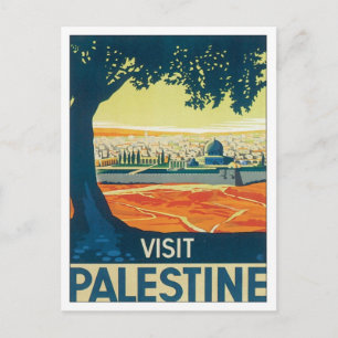 Vintage Palestine Middle East Postcard