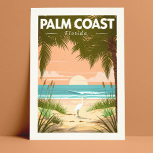 Vintage Palm Coast Florida Postcard