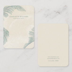 Vintage Palm Leaves Jewelry Display Card