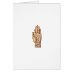 Vintage Palm Reading Diagram