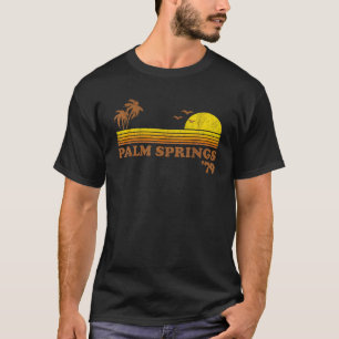 Vintage Palm Springs Beach California Retro Sunset T-Shirt