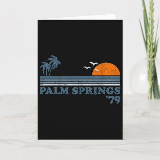Vintage Palm Springs Beach California Retro Surfin Card