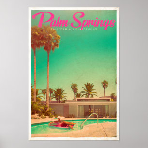 Vintage Palm Springs Travel Poster