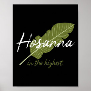 Vintage Palm Sunday Hosanna In The Highest Christi Poster