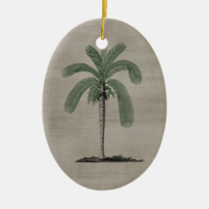 Vintage Palm Tree Ceramic Tree Decoration