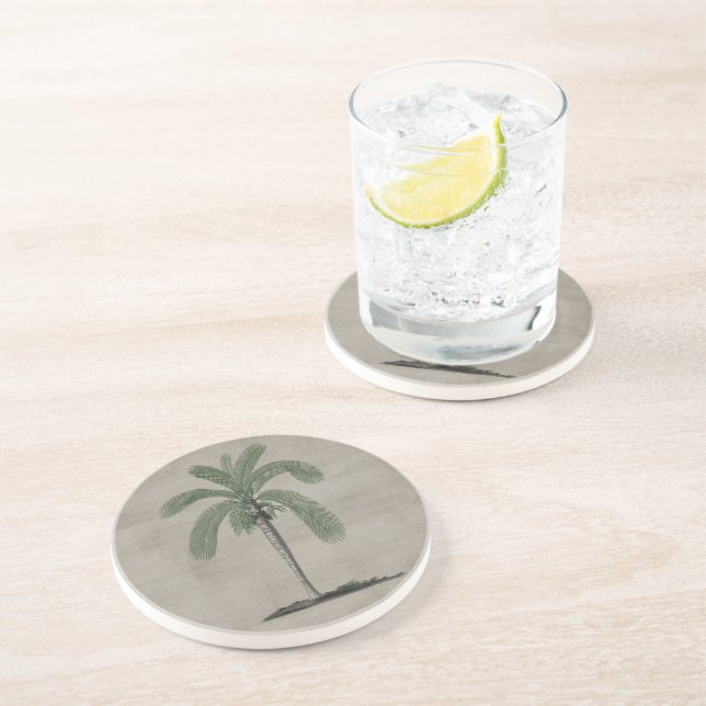 Vintage Palm Tree Coaster (Side)