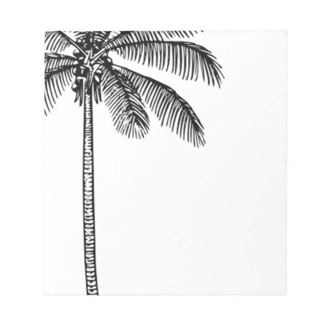 Vintage Palm Tree Notepad (Front)