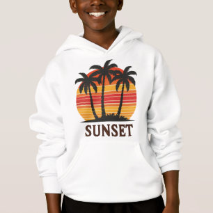Vintage Palm Tree Sunset Retro Aesthetic