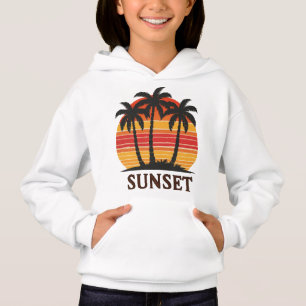 Vintage Palm Tree Sunset Retro Aesthetic