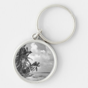 Vintage Palm Trees Cool Key Ring