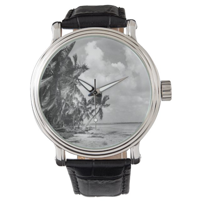Vintage Palm Trees Cool Watch (Front)