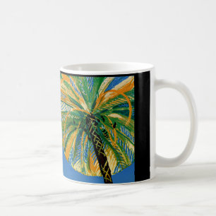 Vintage Palm Trees Cote D'Azur Travel Coffee Mug