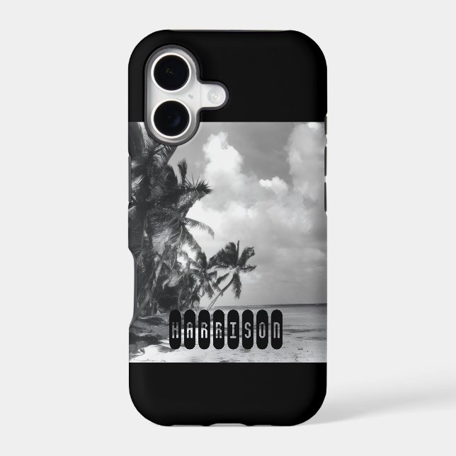 Vintage Palm Trees Personalised (Back)